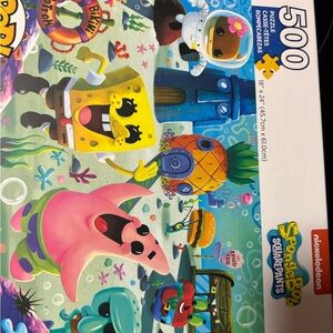 Nickelodeon SpongeBob SquarePants 500-Piece Puzzle - Yellow and Pink